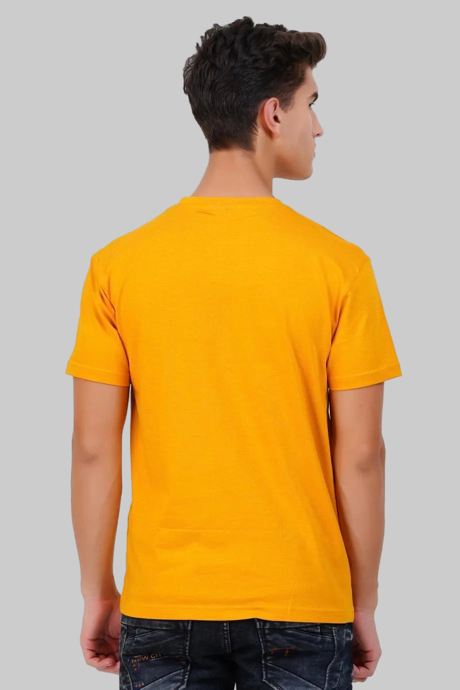 Mustard Yellow Luxe Soft Crew Neck T-Shirt