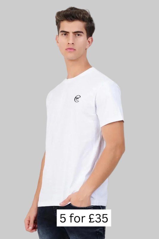 White Essential Soft Crew Neck T-shirt
