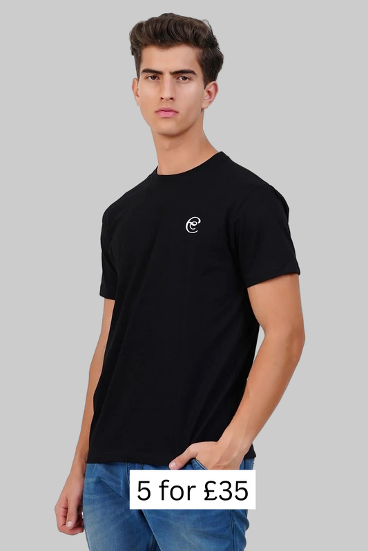 Black Classic Soft Crew Neck T-Shirt