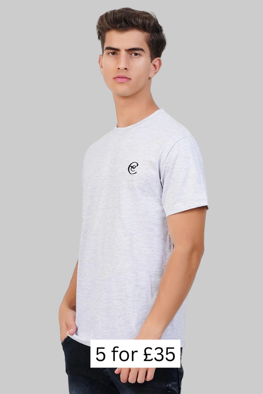 Light Grey Premium Soft Crew Neck T-Shirt