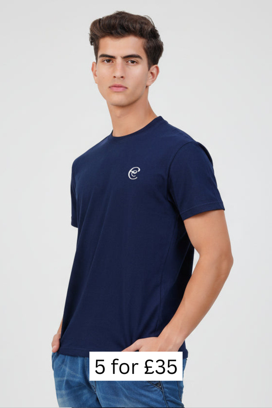 Navy Blue Marine Soft Crew Neck T-Shirt