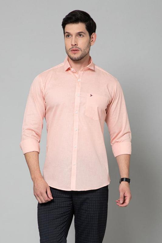 Light Peach Smart Stain Proof Shirt