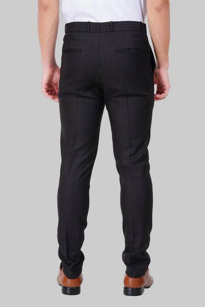 Black Formal Italian Flex Waist Trousers