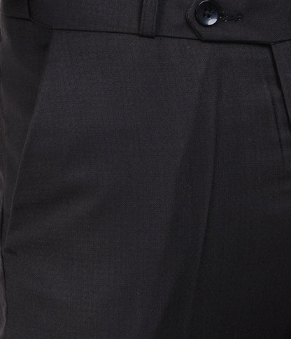 Black Formal Italian Flex Waist Trousers