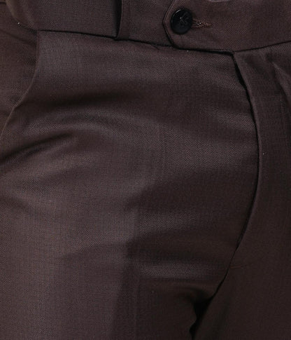 Dark Brown Italian Flex Waist Trouser