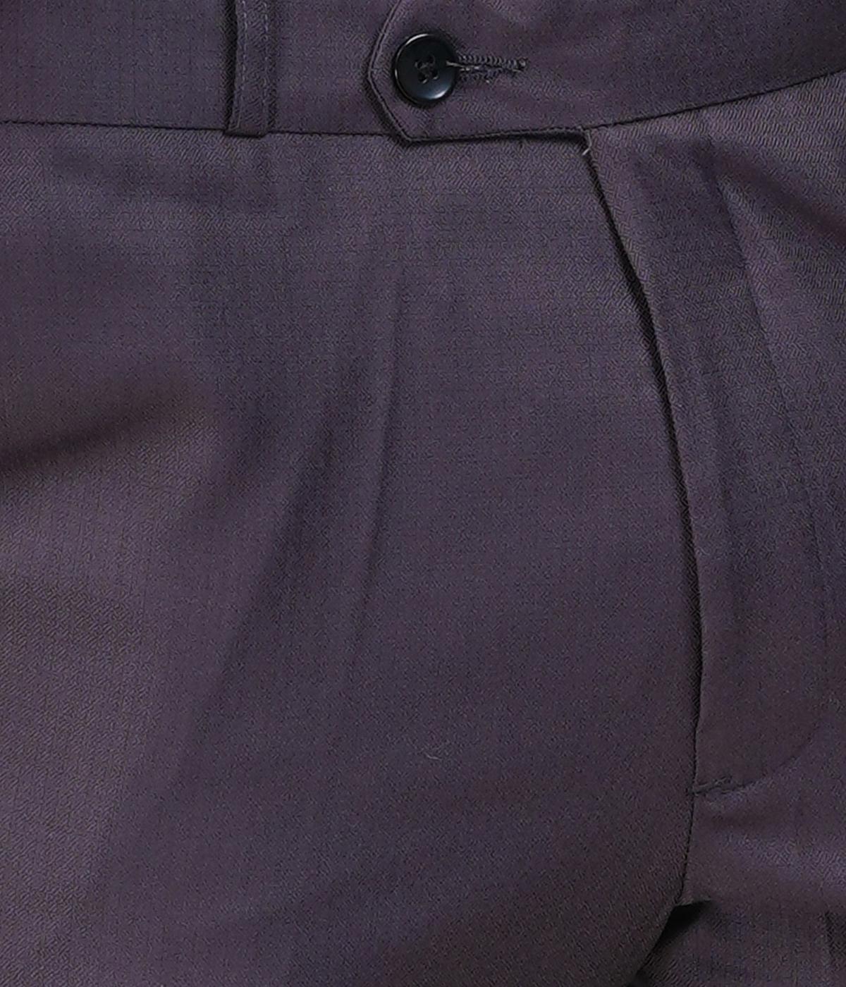 Deep Maroon Italian Flex Waist Formal Trouser