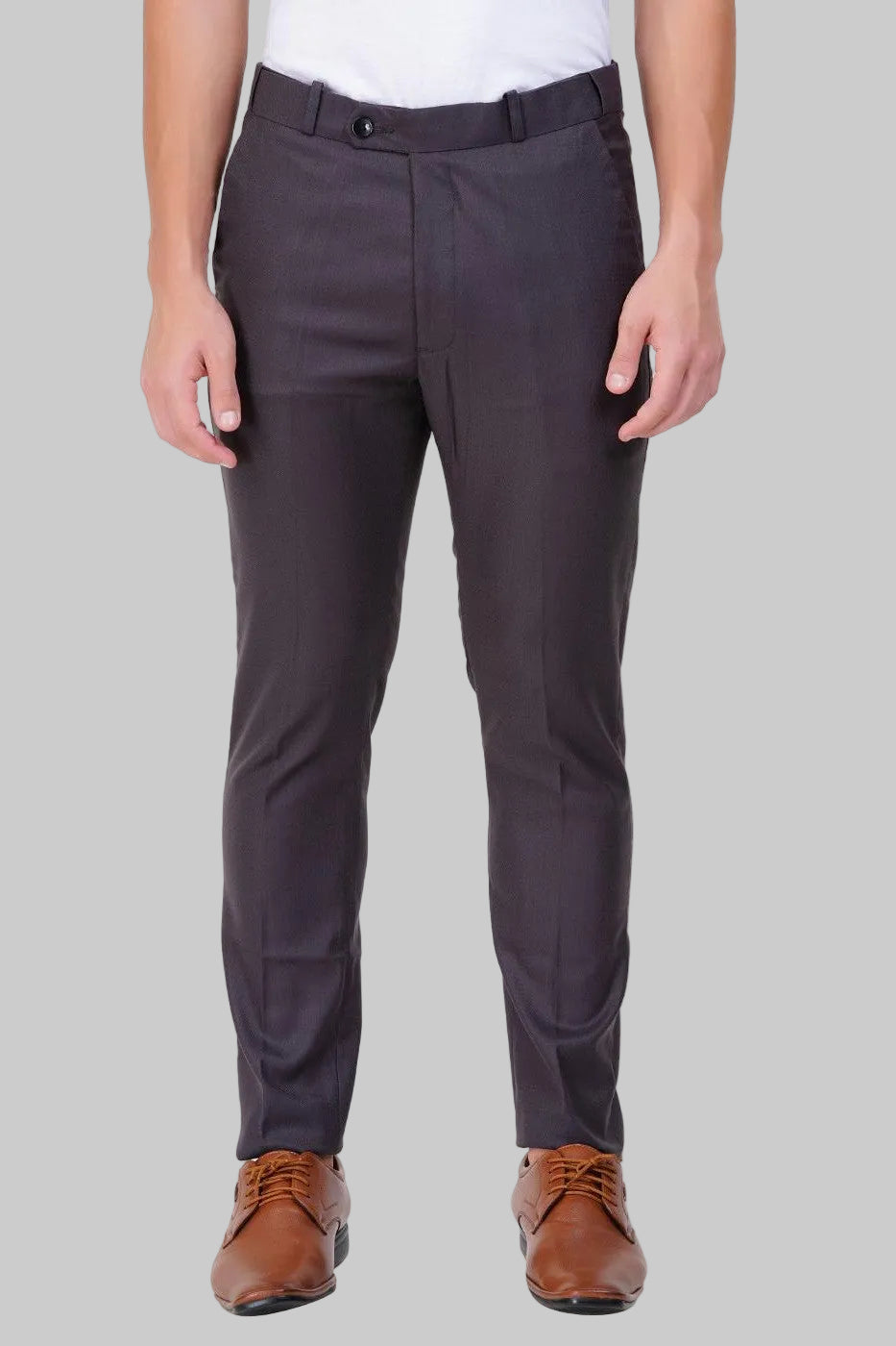 Deep Maroon Italian Flex Waist Formal Trouser