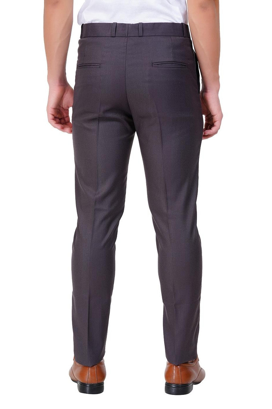 Deep Maroon Italian Flex Waist Formal Trouser