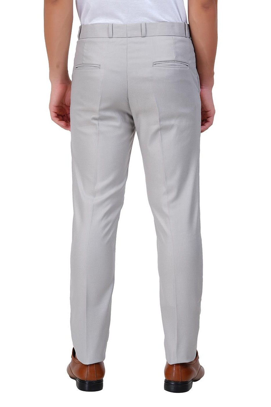 Mild Grey Italian Flex Waist Formal Trouser