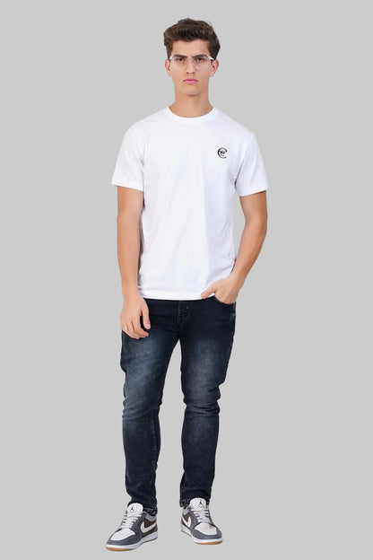 White Essential Soft Crew Neck T-shirt