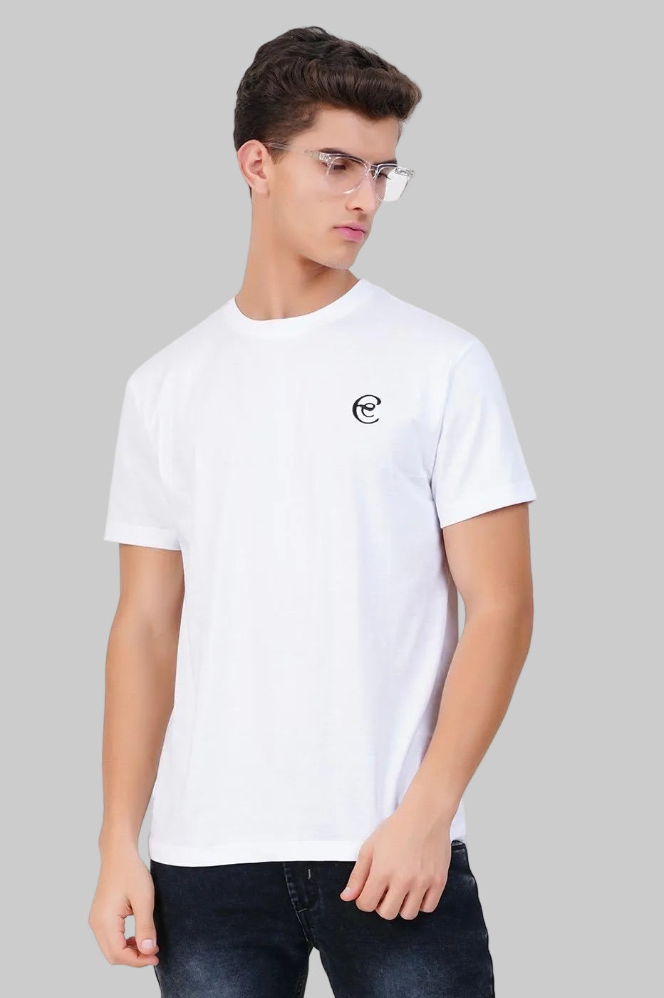 White Essential Soft Crew Neck T-shirt