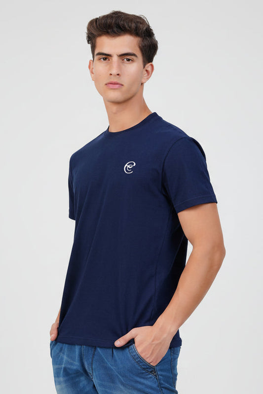 Navy Blue Marine Soft Crew Neck T-Shirt