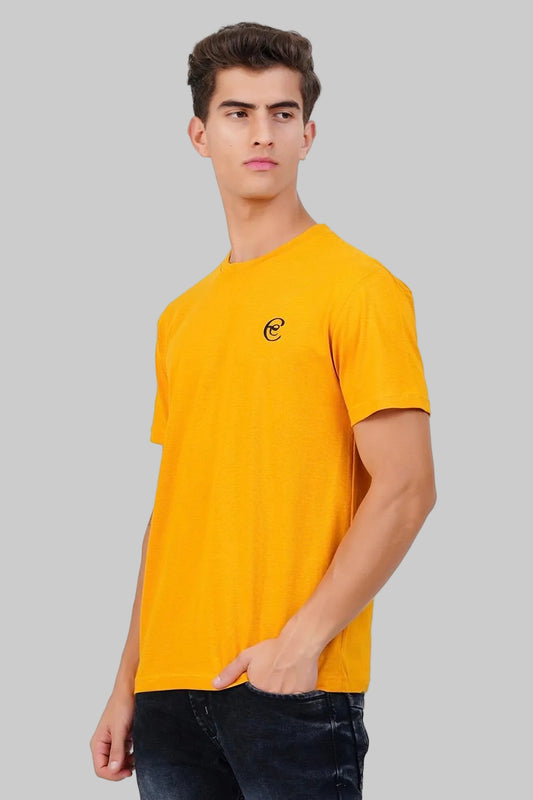 Mustard Yellow Luxe Soft Crew Neck T-Shirt