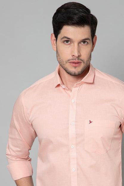 Light Peach Smart Stain Proof Shirt