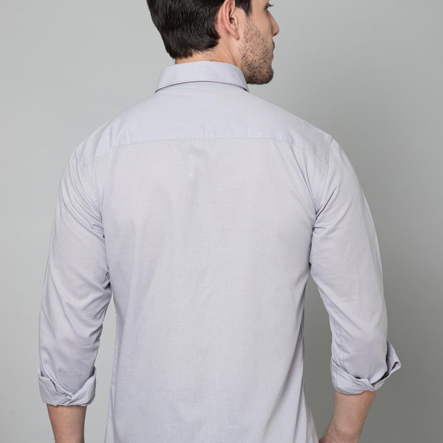 Grey Moon Solid Smart Stain Proof Shirt