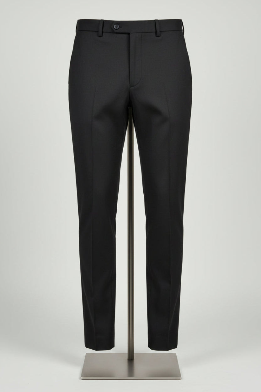 Black Formal Italian Flex Waist Trousers