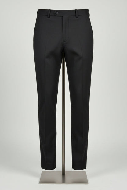 Black Formal Italian Flex Waist Trousers