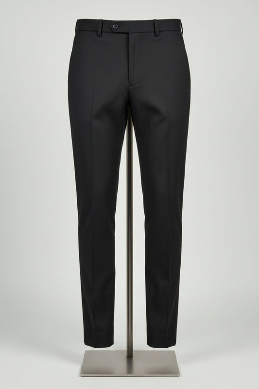 Black Formal Italian Flex Waist Trousers
