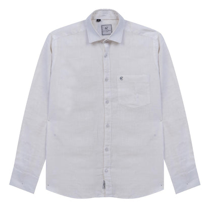 Pure White Luxe Linen Shirt