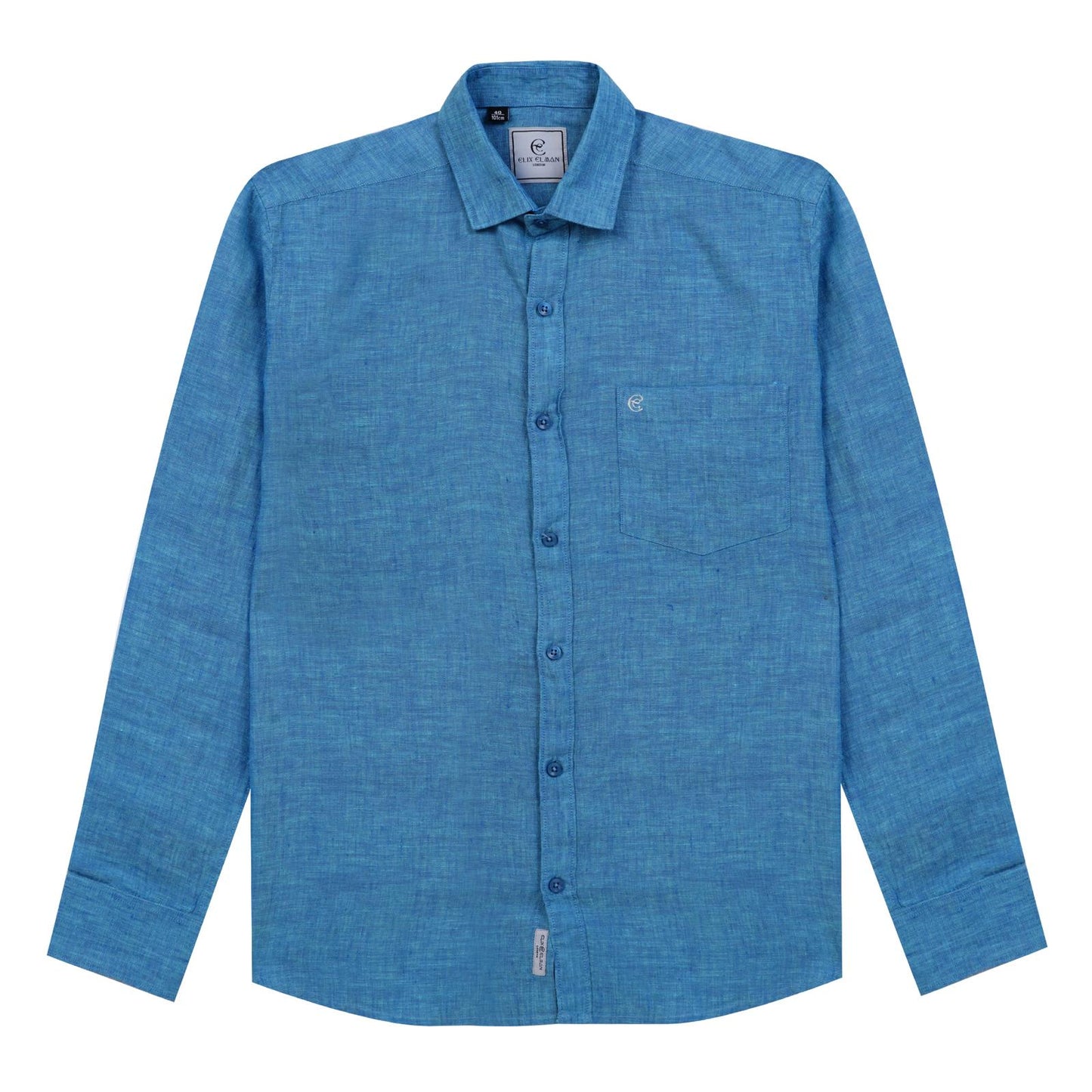 Royal Blue Luxe Linen Shirt