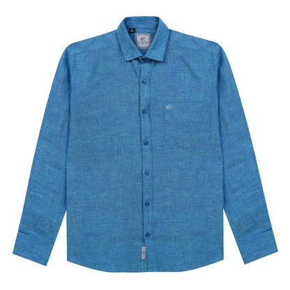 Royal Blue Luxe Linen Shirt