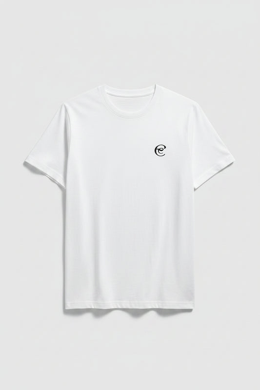 White Essential Soft Crew Neck T-shirt