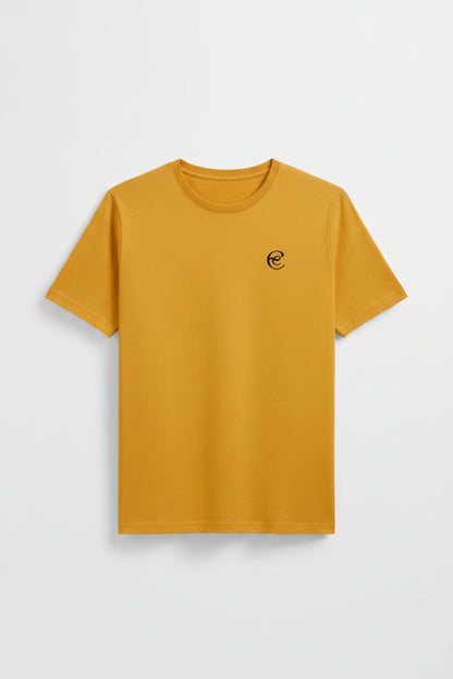 Mustard Yellow Luxe Soft Crew Neck T-Shirt
