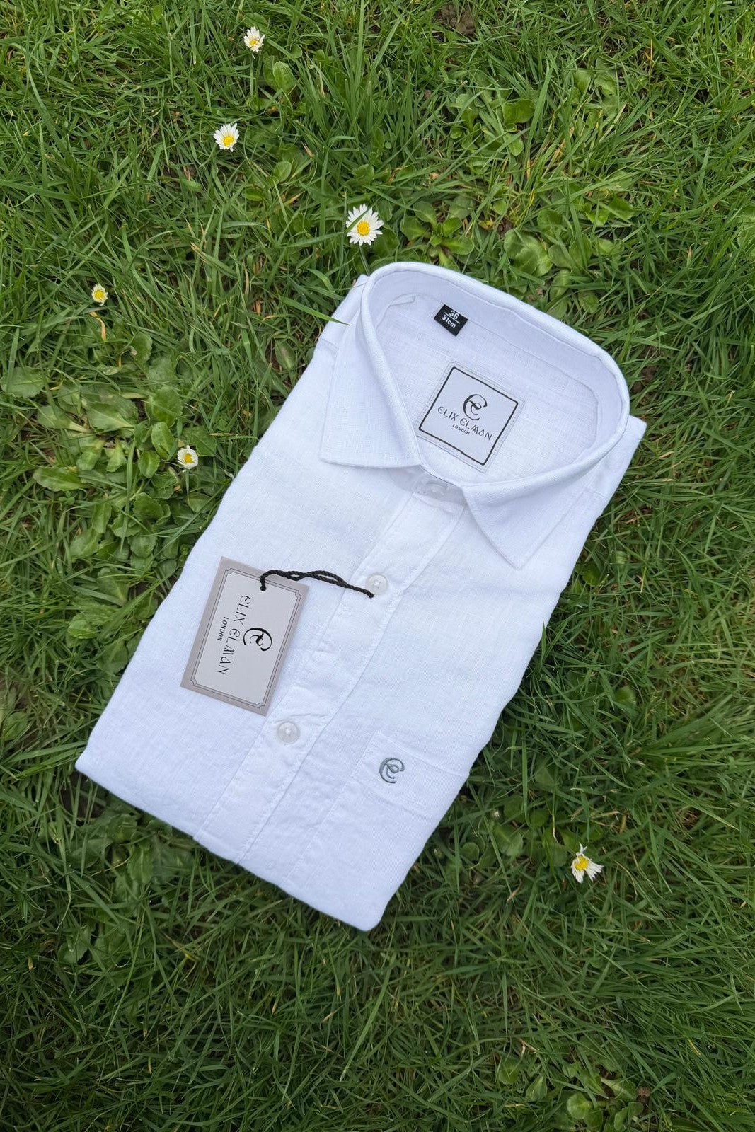 Pure White Luxe Linen Shirt